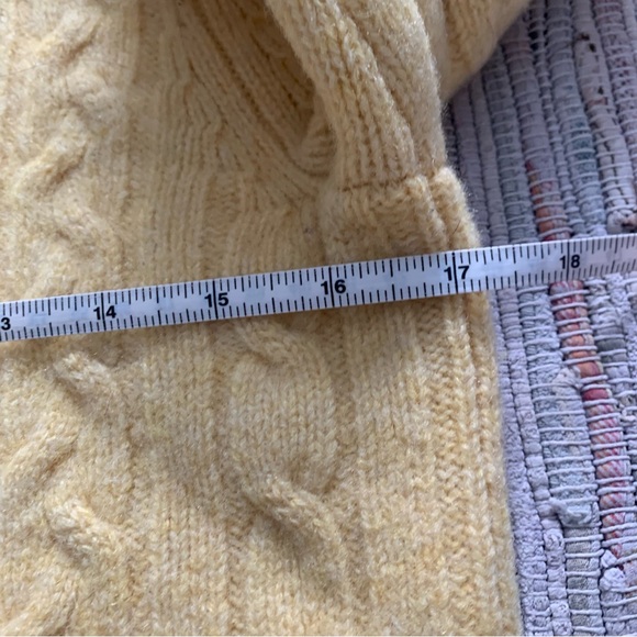 Vintage 100% Wool Zipup Knit Cardigan Sweater Hood - Picture 5 of 8